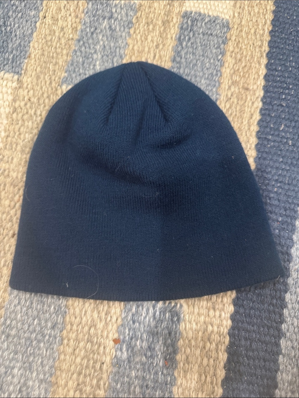 Hurley Navy Knit Beanie with White Icon - Picture 2 of 4